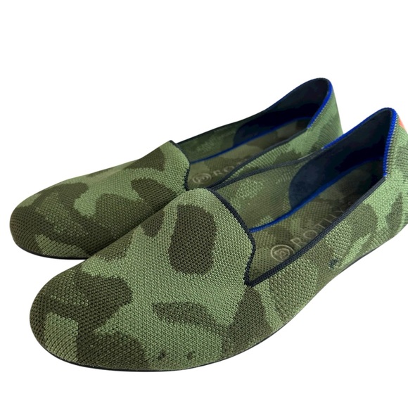Rothy's Women’s Olive Green Camo Loafers Size 10 - Picture 1 of 6